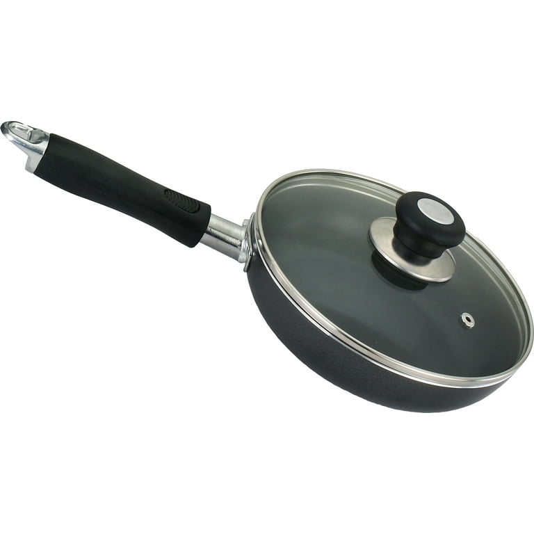The Kitchen Sense Heavy Duty Non-Stick Fry Pan with Glass Lid, Size: 7.5