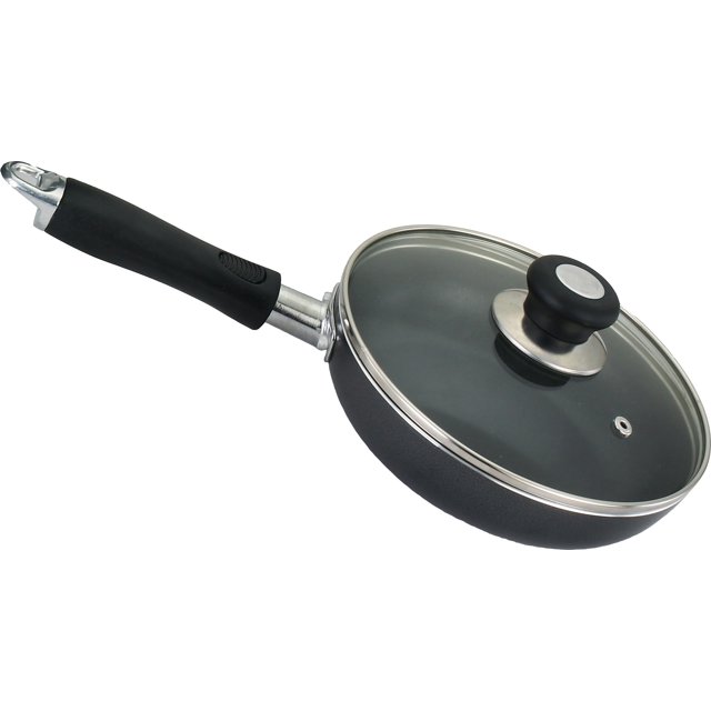Kitchen Sense Heavy Duty NonStick Induction Fry Pan with Glass Cover