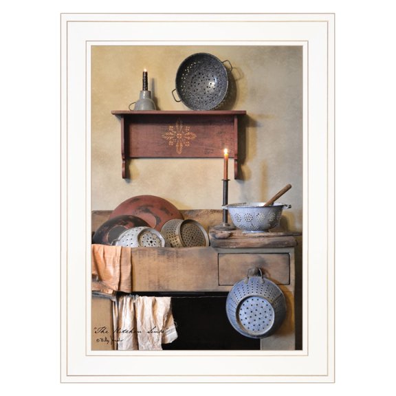 The Kitchen Sink 2 White Framed Print Kitchen Wall Art