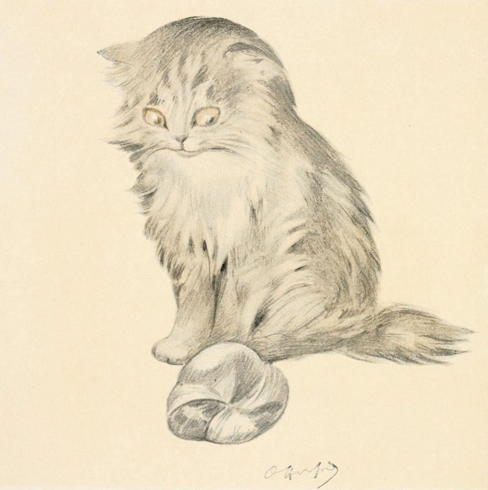 The Kittens Garden of Verses 1911 Deflated Canvas Art - Oliver Herford (18 x 24)