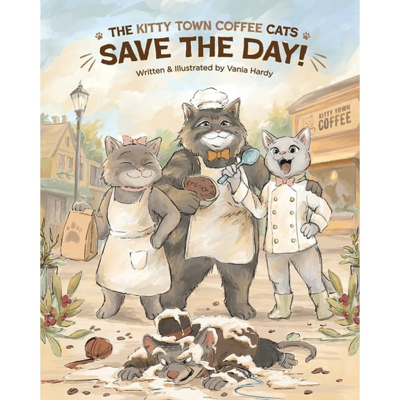 The Kitty Town Coffee Cats Save the Day!, (Paperback)