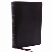 The Kjv, Open Bible, Leathersoft, Black, Red Letter Edition, Comfort Print Complete Reference System, Hardcover