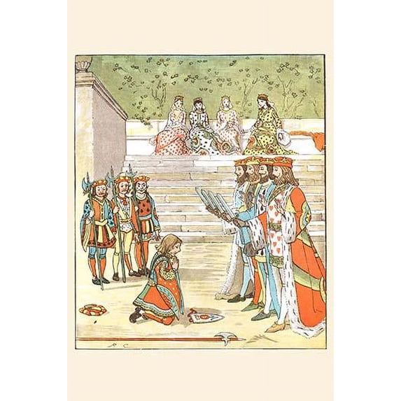 The Knave vowed he would steal no more-Fine Art Canvas Print (20" x 30")