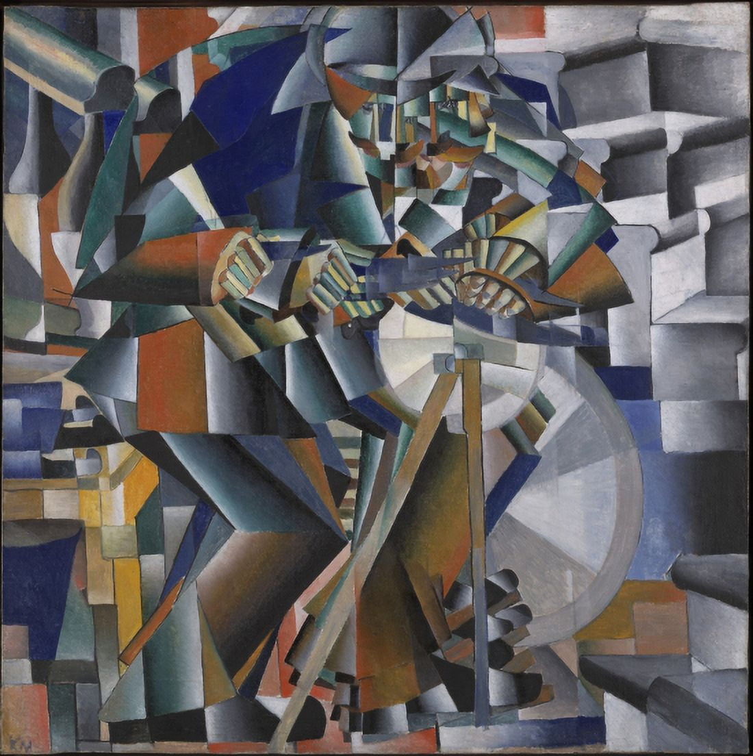 The Knife Grinder Canvas Art - Kazimir Malevich (18 x 24)