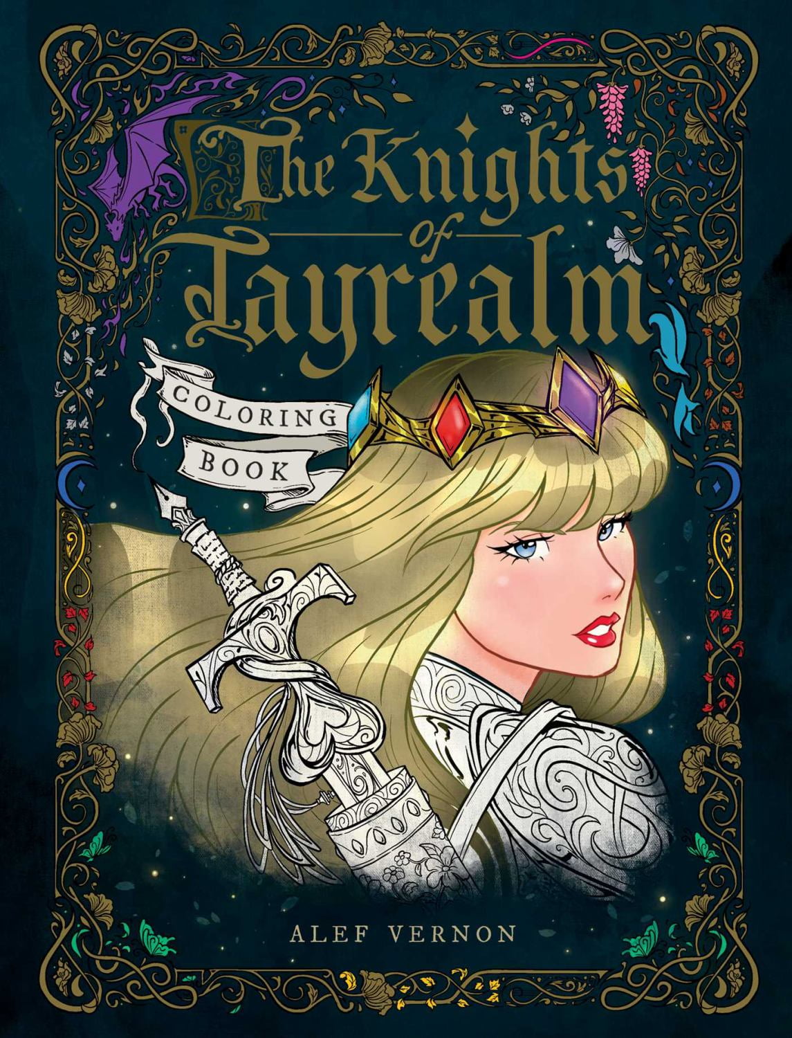 The Knights of Tayrealm Coloring Book, 96 pages (Paperback)