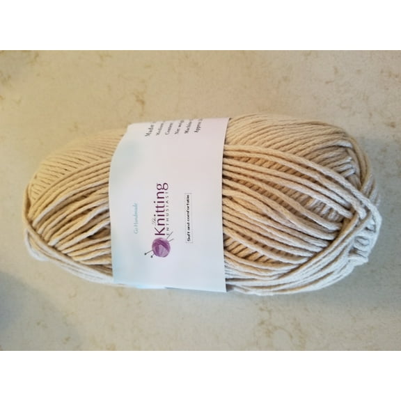 The Knitting Enthusiast Worsted Weight Yarn - Beige