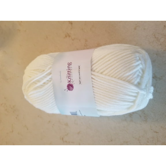 The Knitting Enthusiast Worsted Weight Yarn - White