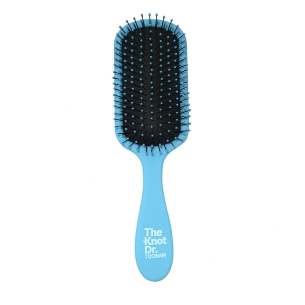 The Knot Dr. For Conair Pro Brite_Blue Wet and Dry Detangler Hairbrush