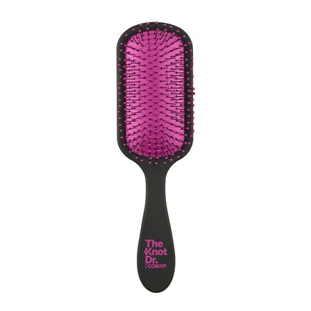 The Knot Dr. for Conair Pro Detangling Hairbrush for Wet or Dry Hair with Case, Pink
