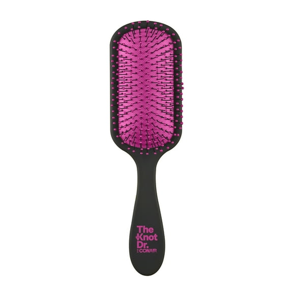 The Knot Dr. for Conair Pro Detangling Hairbrush for Wet or Dry Hair with Case, Pink