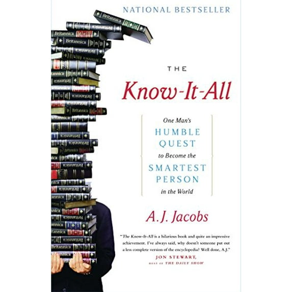 Pre-Owned The Know-It-All: One Man's Humble Quest to Become the Smartest Person in the World (Paperback) 0743250621 9780743250627