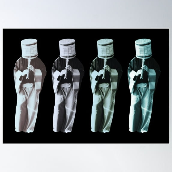 The Komuso Monks Playing The Shakuhachi Flutes For Meditation Poster Wall Art, Modern Wall Decor For Living Room Bedroom, 16x24 UNFRAMED