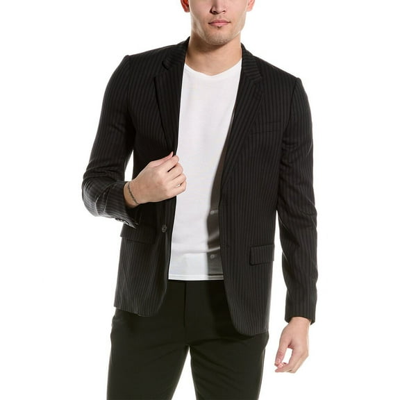 The Kooples mens  Wool-Blend Suit Jacket, 50, Black
