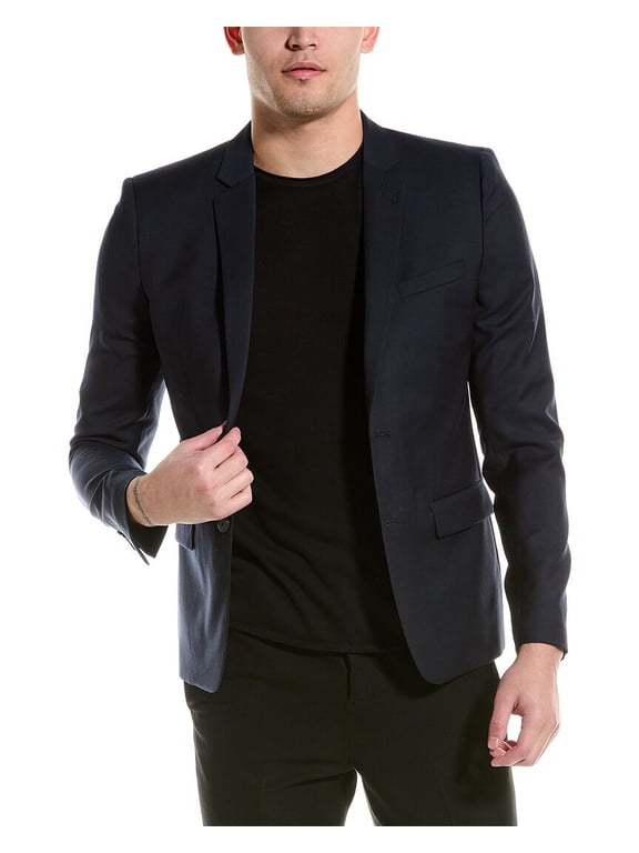 mens Wool Suit Jacket, 50, Blue