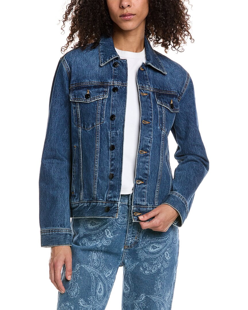 The Kooples womens Denim Jacket, 0, Blue