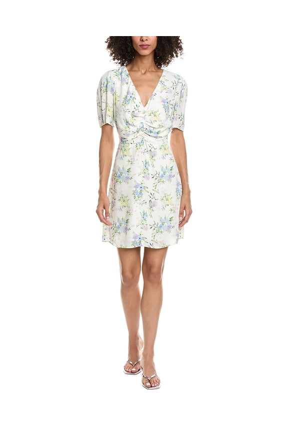 womens Romantic Mod Mini Dress, 1, Blue