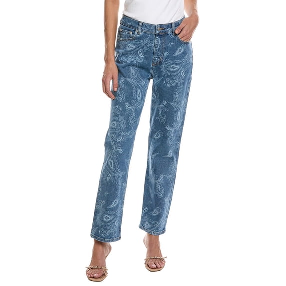 The Kooples womens Straight Crop Jean, 29, Blue