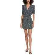 The Kooples womens Summer Dot Mini Wrap Dress, 3, Blue