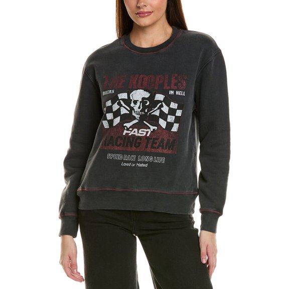 The Kooples womens Sweatshirt, 0, Black