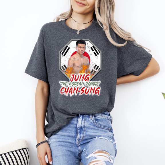 The Korean Zombie Chan Sung Jung MMA Fighter Fan T Shirt, for men & women, up to size 5XL