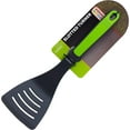 thumbnail image 1 of The Kosher Cook, 12 Inch Silicone Slotted Turner Kitchen Spatulas - Green, 1 of 2