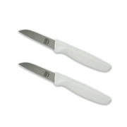 The Kosher Cook, 3 Inch German Steel Paring Knives - White 2 Pack
