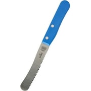 Blue Butter Knife - 4.5"  Serrated Spreading Kitchen Knife - Color Coded Kitchen Tools by The Kosher Cook