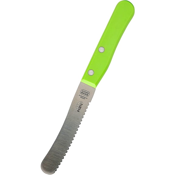 The Kosher Cook, 4.5 Inch German Stainless Steel Butter Knives - Green