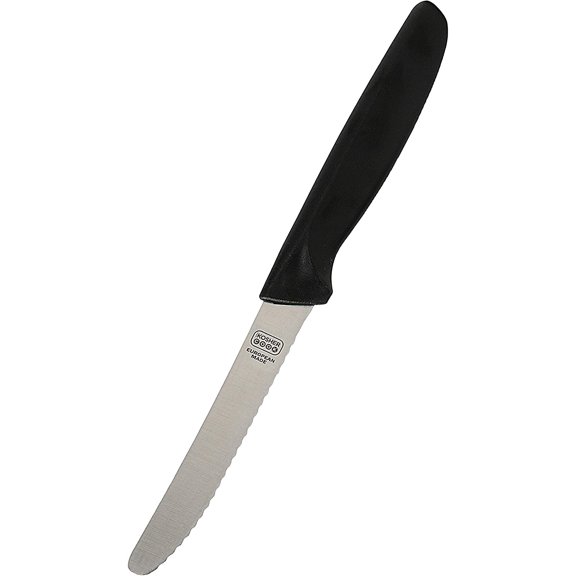 The Kosher Cook, 4.5 Inch German Steel Steak Knives - Black