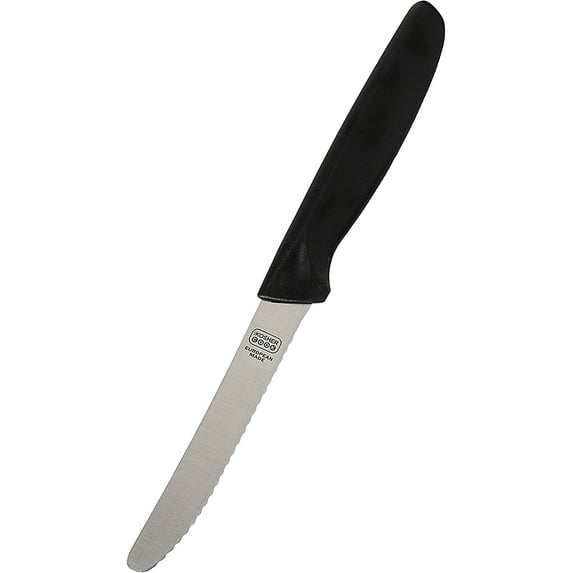 The Kosher Cook, 4.5 Inch German Steel Steak Knives - Black
