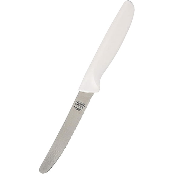 The Kosher Cook, 4.5 Inch German Steel Steak Knives - White