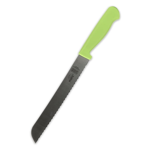The Kosher Cook, 8 Inch German Stainless Steel Bread Knives - Green