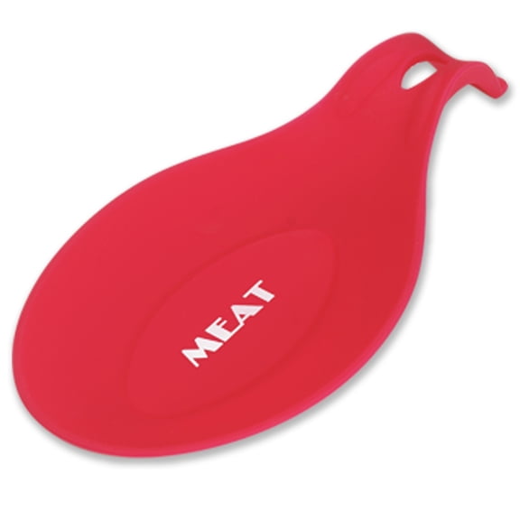 The Kosher Cook, 9" Silicone Kitchen Utensil Holder Spoon Rest - Red