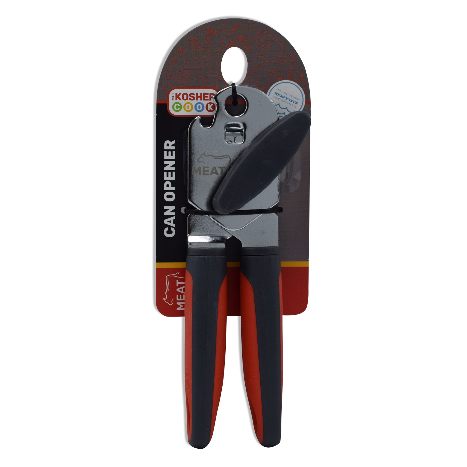 The Kosher Cook, Can and Bottle Manual Opener - Red