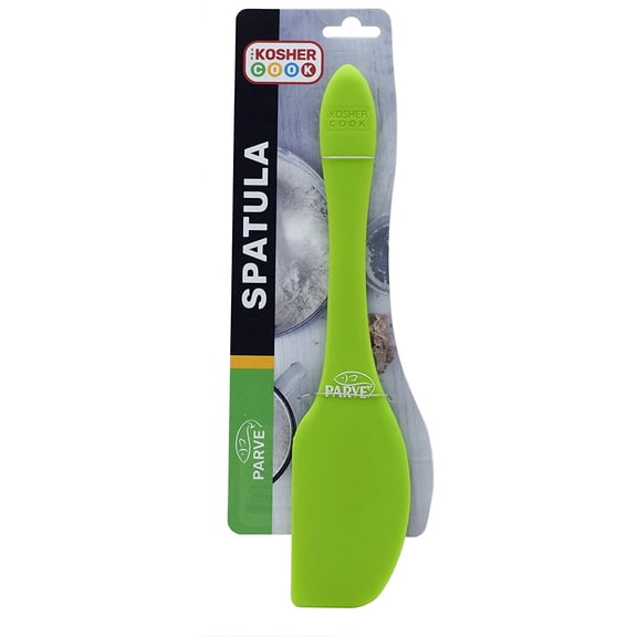 The Kosher Cook, Large 600 Degree Heat Resistant Silicone Spatula - Green
