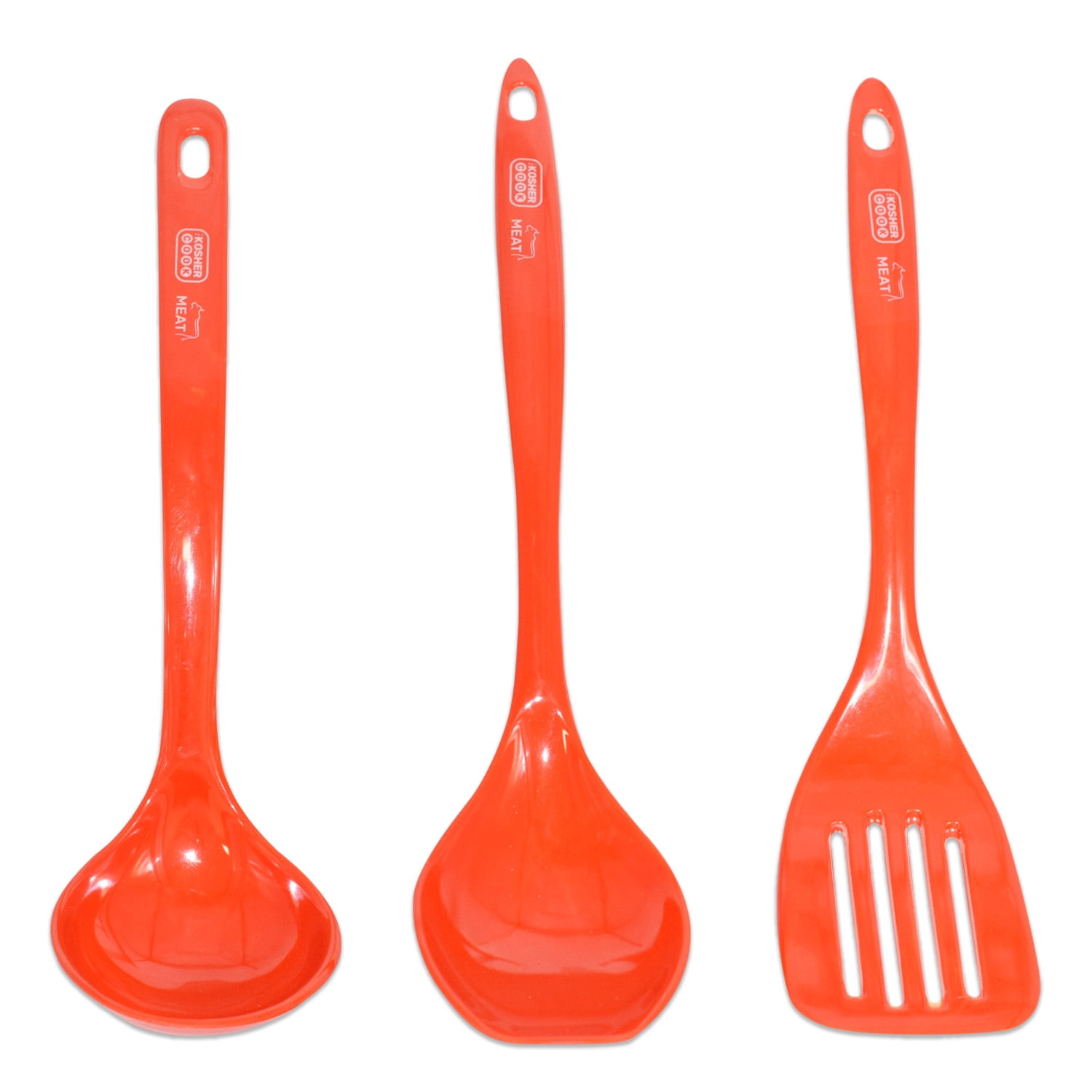 Large Melamine Utensil Spatula Ladel and Spoon Set