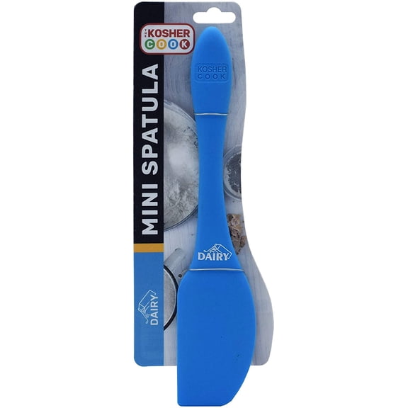 The Kosher Cook, Mini 600 Degree Heat Resistant Silicone Spatula - Blue