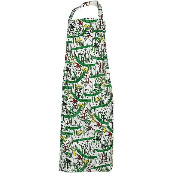 The Kosher Cook, Passover Seder Pesach Frog Print Design Kitchen Apron - 100% Cotton