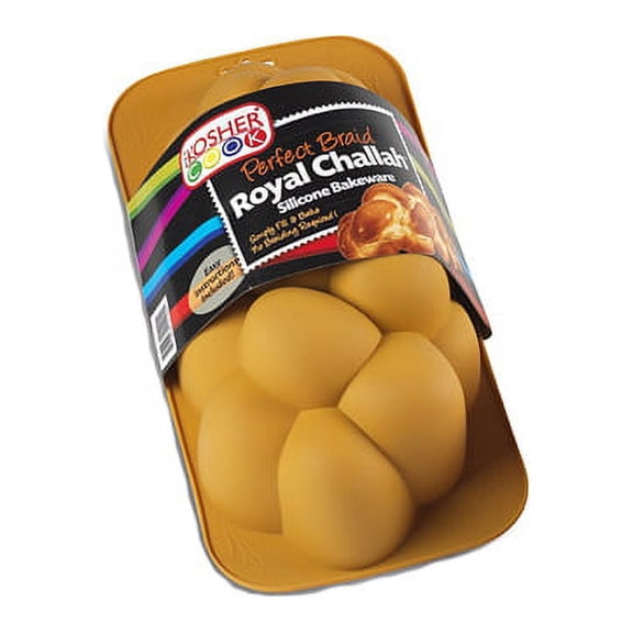The Kosher Cook Royal Challah Silicone Pan Large: 7" x 13" x 3-1/2" High