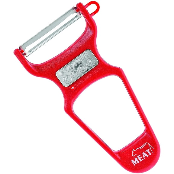 The Kosher Cook, Stainless Steel Potato Y Vegetable Peelers - Red
