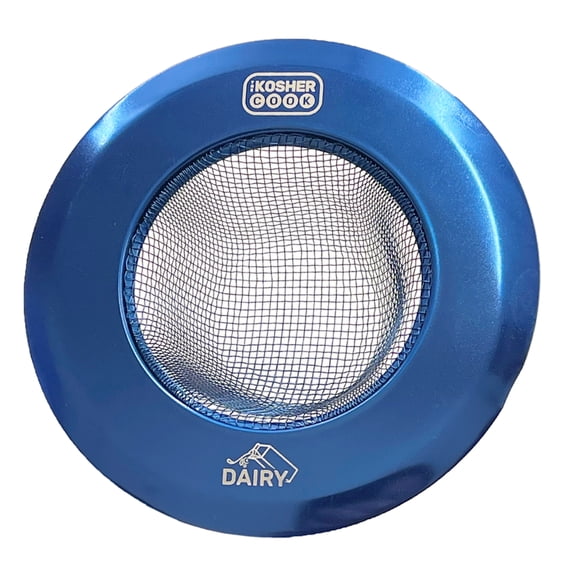 The Kosher Cook, Standard Size Mesh Kitchen Drain Stopper Basket - Blue