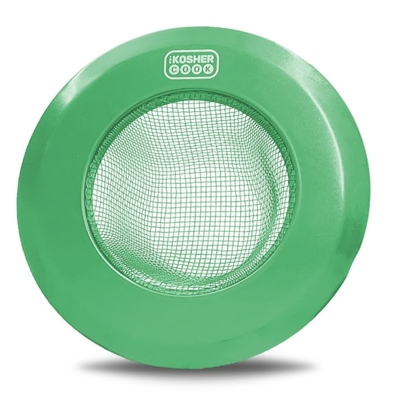 The Kosher Cook, Standard Size Mesh Kitchen Drain Stopper Basket - Green