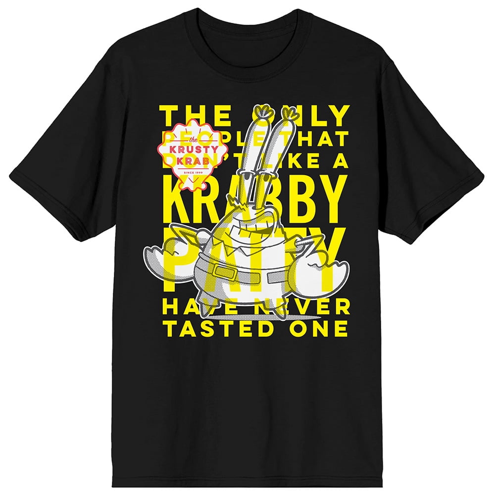 Bioworld The White Krusty Krab Logo T-Shirt - Officially Licensed Spongebob Squarepants Tee