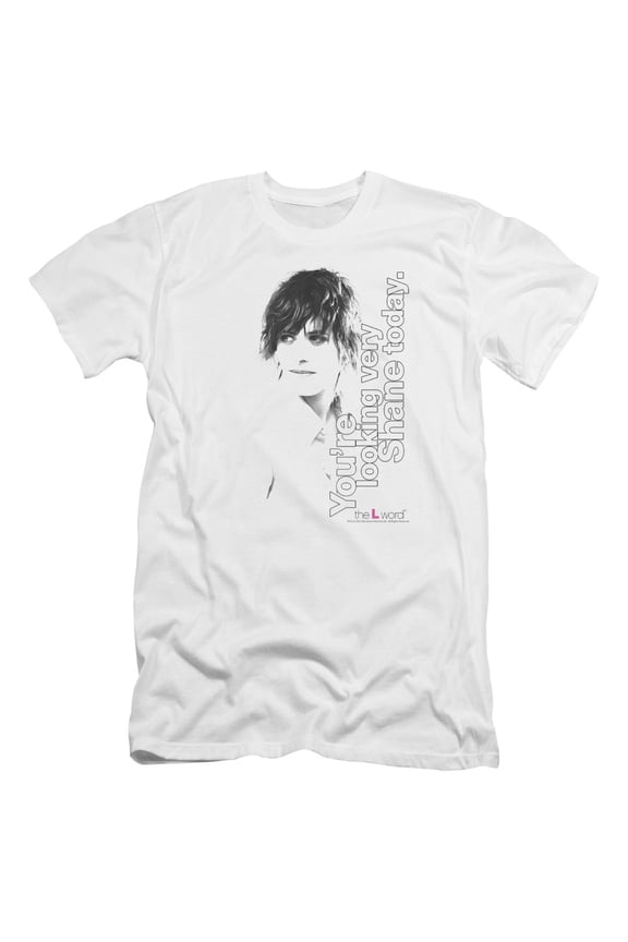 The L Word Looking Shane Today Premium Adult Slim Fit 30/1 T-Shirt White