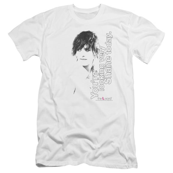 The L Word - Looking Shane Today - Premium Slim Fit Short Sleeve Shirt - X-Large