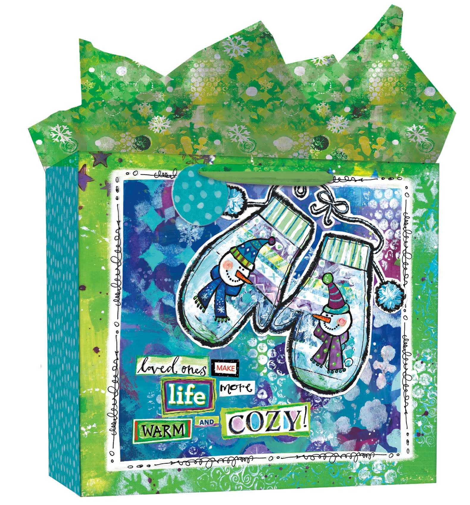 The LANG Companies Multi-color Christmas Gift Bag
