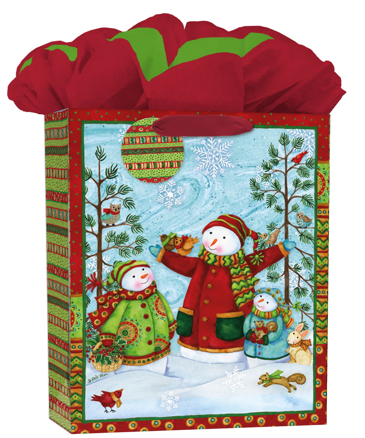 The LANG Companies Multi-color Holiday Gift Bag