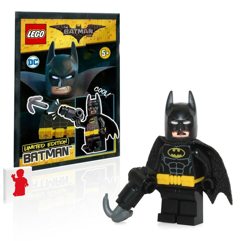 The LEGO Batman Movie MiniFigure Batman with Utility Belt Grabble Hook Gun Limited Edition