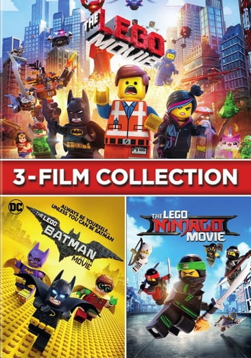 Bricks Big LEGO Pack Batman Movie DVD + The Lego Special Edition Movie +  Second Part 2 Disc Triple Feature 3 Pack