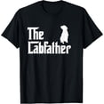 thumbnail image 1 of The Lab Father T-Shirt Funny Labrador Dad Gift Shirt T-Shirt men and women can wear, black, white, gifts, 1 of 4